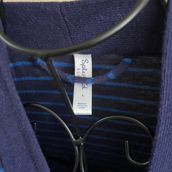 Splendid Sleep Striped Short Robe - Picture 4 of 6